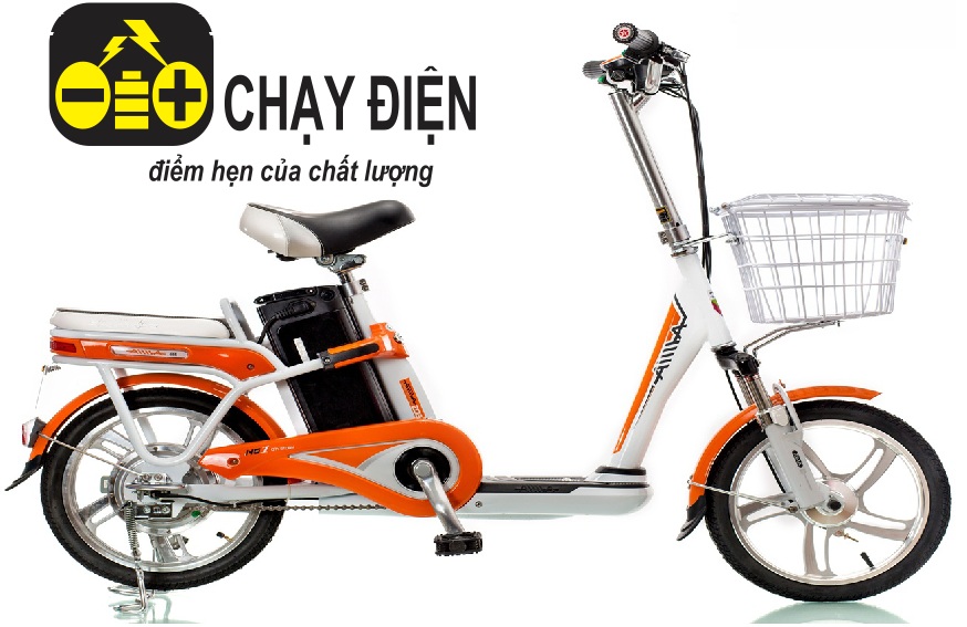 xe đạp điện Aima Ed315 màu cam